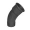 Elbow 45° Fig. 40 black casted iron with male and female thread, Long elbow